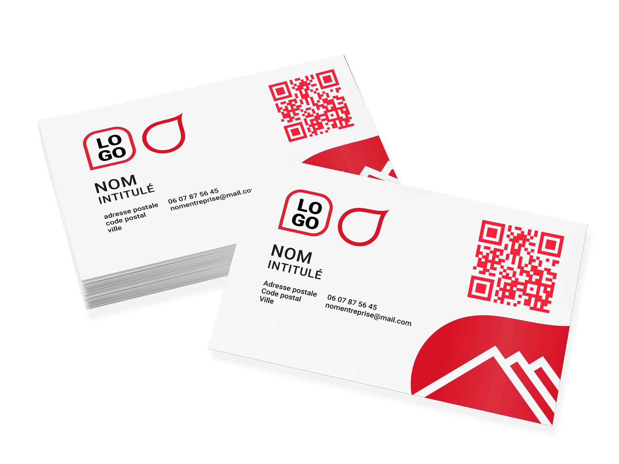 Cartes de visite imprimé à Boulogne et Cergy avec unQR-Code